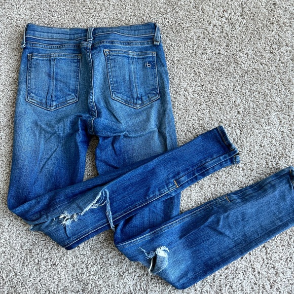 RAG & BONE - Capri Zipper Distress Jeans - Picture 2 of 3